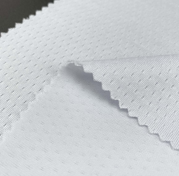 Polyester Mesh Breathable Moisture Wicking Fabric 250gsm 155cm
