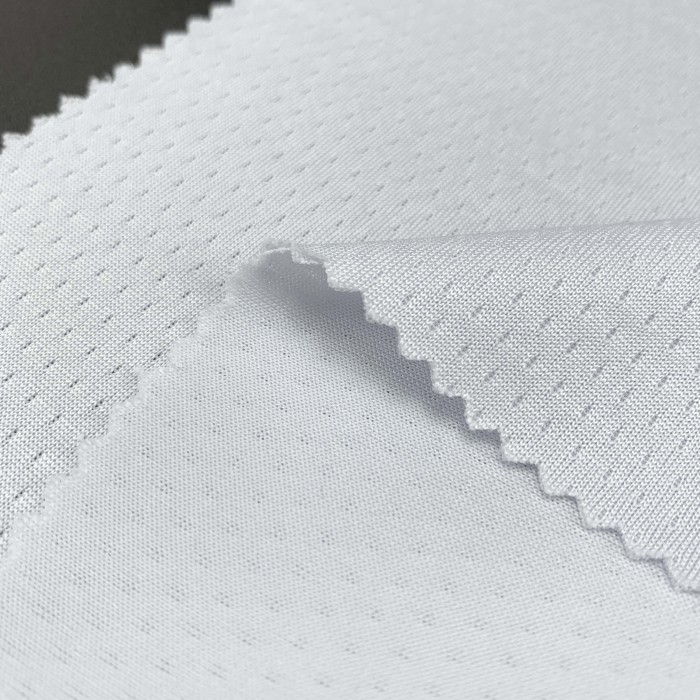 Polyester Mesh Breathable Moisture Wicking Fabric 250gsm 155cm
