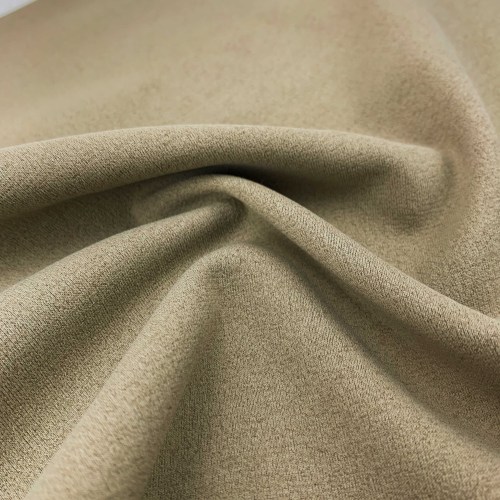 Non Stretch Fine Ribbed Fleece Polyester Fabric 310gsm 158cm