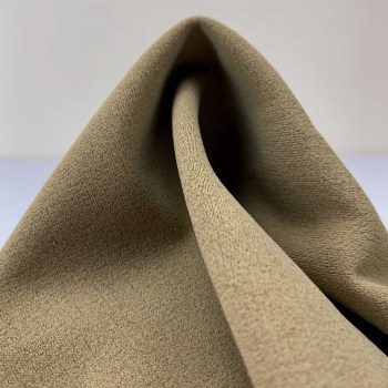 Non Stretch Fine Ribbed Fleece Polyester Fabric 310gsm 158cm