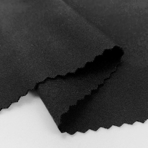 Polyester Elastane Air Layer Double Face Brushed Anti Static Water Repellent Fabric 225gsm 156cm