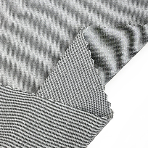 Graphene Nylon Elastane Ribbed Moisture Wicking Fabric 190gsm 165cm