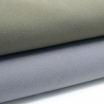 Polyester Elastane 50D Semi Dull Double Face Brushed Naked Feel Fabric 230gsm 152cm