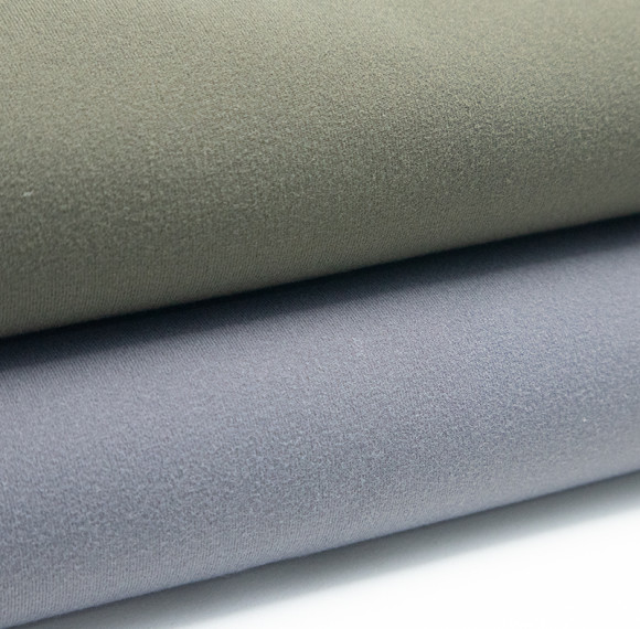 Polyester Elastane 50D Semi Dull Double Face Brushed Naked Feel Fabric 230gsm 152cm