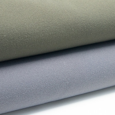 Polyester Elastane 50D Semi Dull Double Face Brushed Naked Feel Fabric 230gsm 152cm