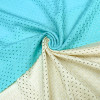 Nylon Spandex Large Hole Plain Weave Double Stretch Mesh Fabric 180gsm 157cm