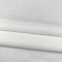 Moisture Wicking Cotton Polyester Pique Mesh Fabric 200gsm 185cm
