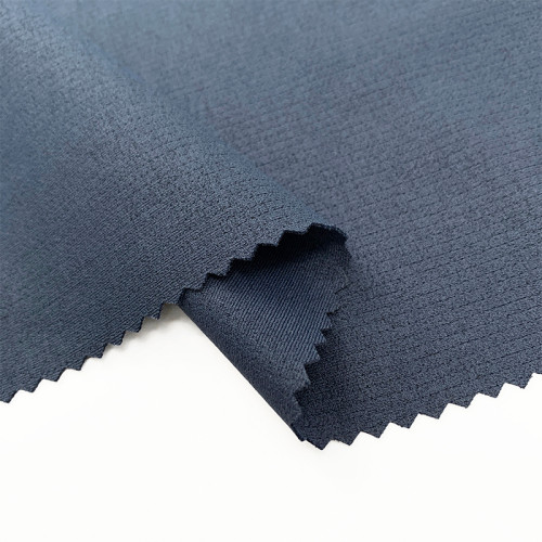 Polyester Thermal Heat Generation 4 Way Stretch Double Face Knit Fabric 230gsm 160cm