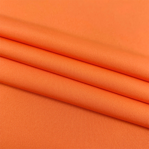 Polyester Elastane Lightweight High Stretch Weft Knit Single Jersey Fabric 180gsm 152cm
