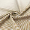 Polyester Elastane Brown Yarn Dyed Fine Stripe Wash and Set Fabric 160gsm 152cm
