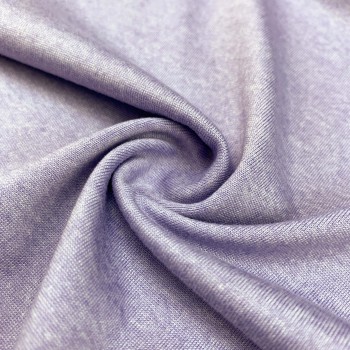 Nylon Polyester Spandex Cotton-Like Heather Gray Blended Yarn Fabric 300gsm 165cm