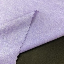 Nylon Polyester Spandex Cotton-Like Heather Gray Blended Yarn Fabric 300gsm 165cm