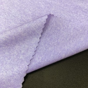Nylon Polyester Spandex Cotton-Like Heather Gray Blended Yarn Fabric 300gsm 165cm