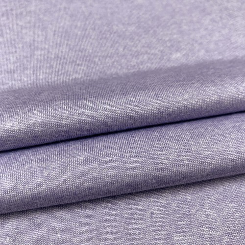 Nylon Polyester Spandex Cotton-Like Heather Gray Blended Yarn Fabric 300gsm 165cm