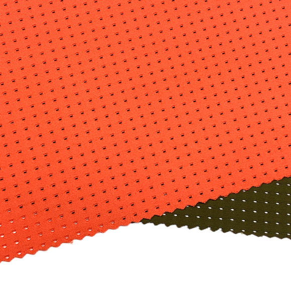 Nylon Spandex High Elastic Jacquard Hole Mesh Fabric for Sportswear Yoga Wear and Underwear 200gsm 152cm