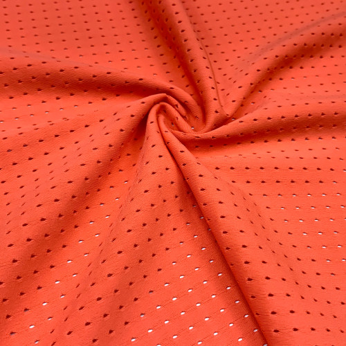 Nylon Spandex High Elastic Jacquard Hole Mesh Fabric for Sportswear Yoga Wear and Underwear 200gsm 152cm