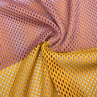 Nylon Spandex 4 Way Stretch Jacquard Hole Mesh Fabric for Sportswear Yoga Wear and Underwear