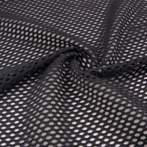Nylon Spandex 4 Way Stretch Jacquard Hole Mesh Fabric for Sportswear Yoga Wear and Underwear