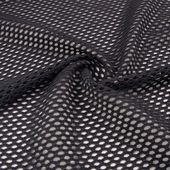 Nylon Spandex 4 Way Stretch Jacquard Hole Mesh Fabric for Sportswear Yoga Wear and Underwear