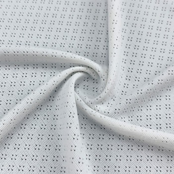 Nylon Spandex Breathable Mini Jacquard Diamond Hole Mesh Fabric 170gsm 160cm
