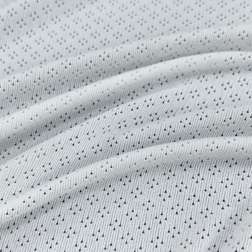 Nylon Spandex Breathable Mini Jacquard Diamond Hole Mesh Fabric 170gsm 160cm