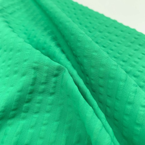 Nylon Spandex Stripe Bubble Crinkle Swimwear Fabric 230gsm 127cm