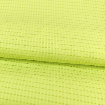 Nylon Elastane Ice Cool Nano Mesh Grid Sports T-Shirt Fabric 130gsm 146cm