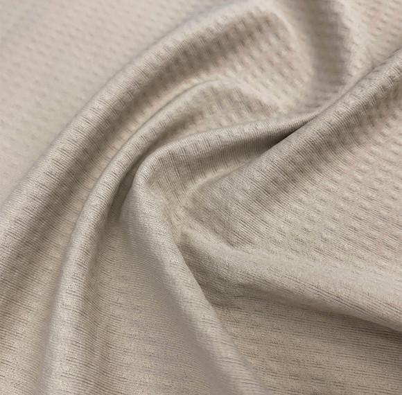 Nylon Elastane Golf Luxury Mini Square Textured Fabric 175gsm 160cm