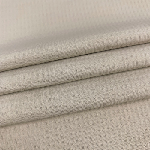 Nylon Elastane Golf Luxury Mini Square Textured Fabric 175gsm 160cm