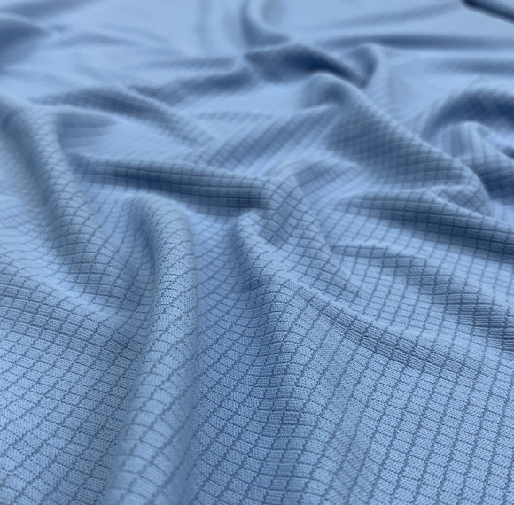 Micro Stretch Lightweight Breathable Mini Checker Polyester Fabric 150gsm 150cm