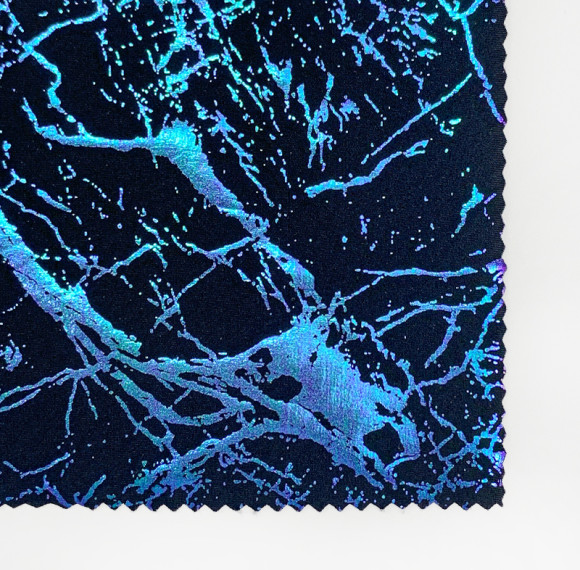 Custom Design Metallic Nylon Elastane Shiny Foil Snake Print Spandex Holographic Fabric for Swimwear Sportswear