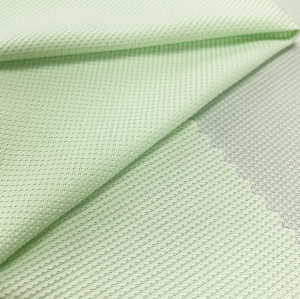 Lightweight Moisture Wicking Mesh Polyester Spandex Fabric T-shirts Gym Apparel 105gsm 115cm