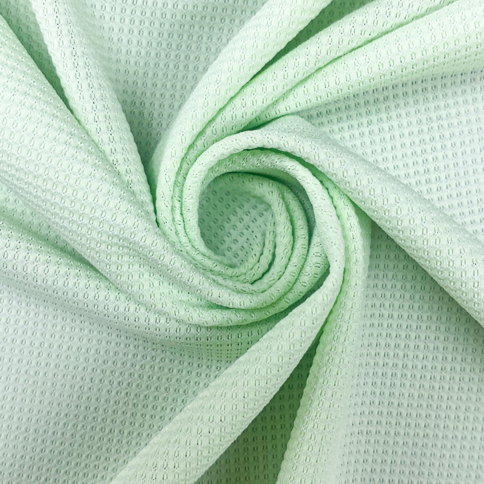 Lightweight Moisture Wicking Mesh Polyester Spandex Fabric T-shirts Gym Apparel 105gsm 115cm