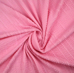 Customized Stretchy Soft Seersucker Crinkle Fabric Polyamide Corn Spun Yarn for Swimming Clothes