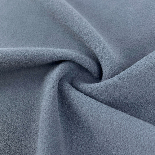 OEM Double Sided Fleece Fabric Heat Retaining 84% Polyester 16% Spandex Skin Friendly Cozy Thermal Underwear Sportswear Plain
