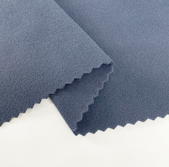 OEM Double Sided Fleece Fabric Heat Retaining 84% Polyester 16% Spandex Skin Friendly Cozy Thermal Underwear Sportswear Plain