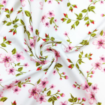 Floral Hawaii Sublimation Printed Recycling Polyester Spandex Knit Elasticity Swimwear Fabric Recycled Sportswear Lingerie