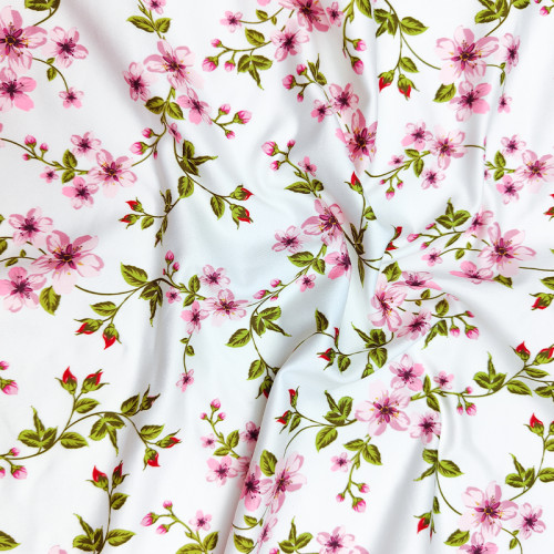 Floral Hawaii Sublimation Printed Recycling Polyester Spandex Knit Elasticity Swimwear Fabric Recycled Sportswear Lingerie