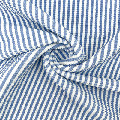 Tie Dyed Printed 4 Way Stretch Knitted Polyamide Elastane Seersucker Pleated Crinkle Fabric Swimwear Sportswear Quick Dry