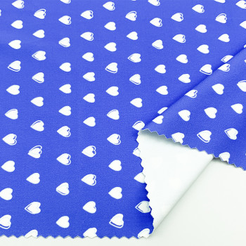 Heart Pattern 18%spandex 82% Nylon 4 Way Stretch 200gsm Waterproof Anti-UV Quick Dry Swimwear Sportswear Digital Printing Fabric