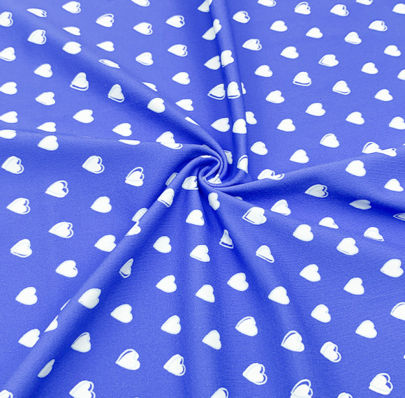 Heart Pattern 18%spandex 82% Nylon 4 Way Stretch 200gsm Waterproof Anti-UV Quick Dry Swimwear Sportswear Digital Printing Fabric