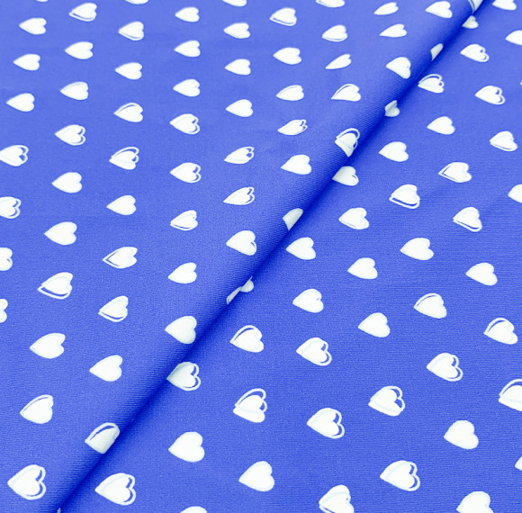 Heart Pattern 18%spandex 82% Nylon 4 Way Stretch 200gsm Waterproof Anti-UV Quick Dry Swimwear Sportswear Digital Printing Fabric