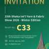 25th Dhaka Int'l Yarn & Fabric Show 2026 - Winter Edition
