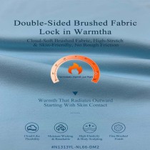 N1313YL-NL66-DM2 Double-Sided Brushed Nylon 66 Fabric | 250gsm High Stretch, Cloud-Soft Activewear Fabric for Yoga & Sports