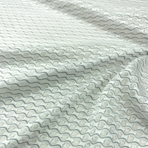 TH2268 91% Polyester 9% Elastane Mesh Fabric 80gsm Wavy Texture Breathable Fabric for Running Wear & Activewear
