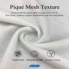 65% Polyester 35% Cotton Piqué Fabric Breathable Mesh for Polo & T-shirts