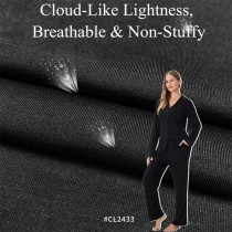 47% Lyocell 46% Cotton 7% Spandex Soft Stretchy Fabric for T-shirts & Pajamas