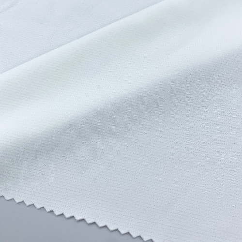 Tissu texturé léger 100 % polyester pour t-shirts et polos de sport