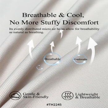 TH2245 Dynamic Pique Fabric - 96% Nylon 4% Elastane Breathable Lightweight Textured Fabric for Golf/Tennis Polo Shirts