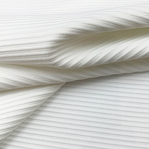 YD1800 83% Polyester 17% Elastane Ribbed Knit Fabric 280gsm